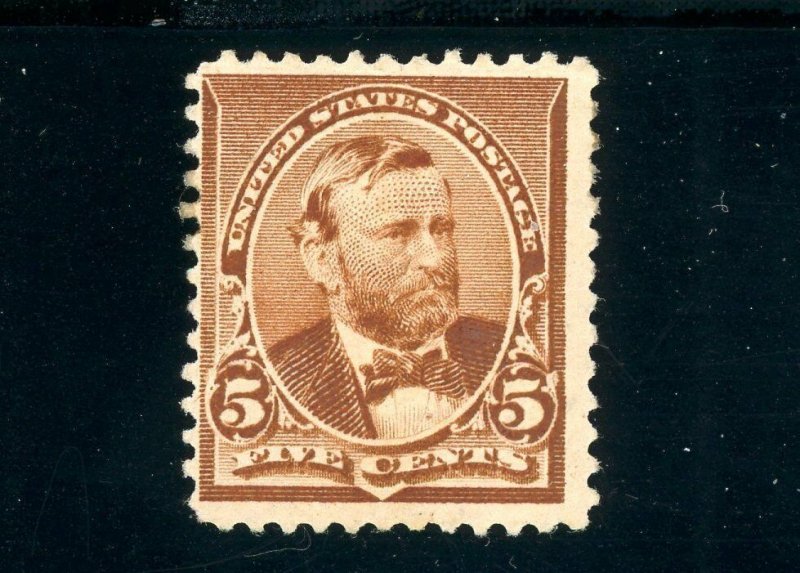 USAstamps Unused FVF US 1890 Regular Issue Grant Scott 223 OG MHR