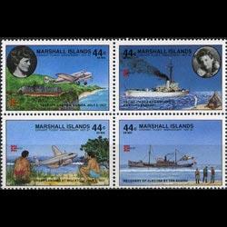 MARSHALL IS. 1987 - Scott# C20a Last Flight Set of 4 NH