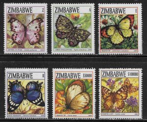 Zimbabwe Scott #'s 1056 - 1061 MNH