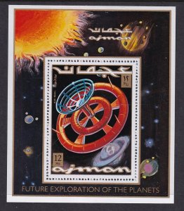 Ajman MI 970 BL 294 Space Souvenir Sheet MNH VF