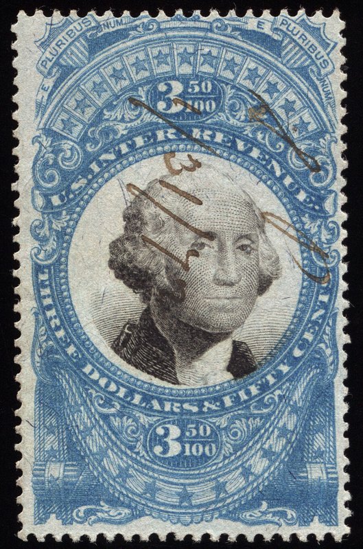 1240 U.S. Revenue Scott R126 $3.50 2nd Issue, sound, SCV = $500