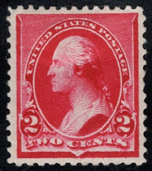 US #220 SCV $45.00 XF mint lightly hinged, very fresh and well centered,  SCV...