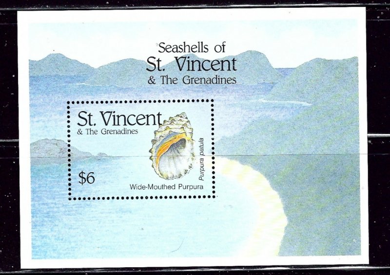 St Vincent 1842 MNH 1993 Sea Shells S/S    (ap2544)