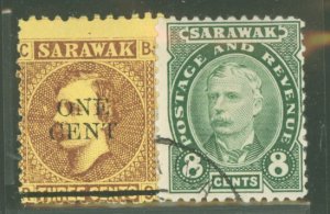 Sarawak #25/31 Unused Multiple