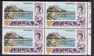 Jersey-Sc#42b- id5-unused NH booklet pane-Mont Orgueil-1975-