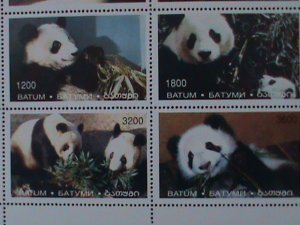 BATUM-RUSSIA-10TH INTEL.STAMP SHOW-CHINA'96-LOVELY GIANT PANDAS-MNH-SHEET