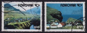 Faroe Islands - 1993 - Scott #250-251 - used - Gjogv