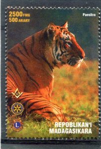 Malagasy 1999 AFRICAN ANIMAL Lions Rotary Freemasonry Stamp Perforated Mint (NH)