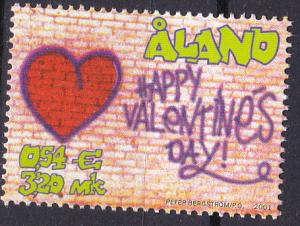 Finland-Aland Isls. 186 MNH 2001 Valentine;s Day