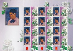 ISRAEL 2015 ART PAINTINGS PAUL GAUGUIN YOUNG MAN WITH A FLOWER SHEET MNH