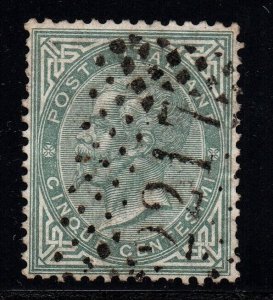 1863 - 1877 Italy  Liguria Sori postmark numeral postmark dots 2217