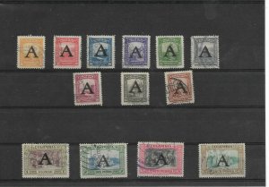 COLOMBIA 1950 AIRMAIL OVERPRINTED A AVIANCA CPL SET USED C186/98 MI 566/78