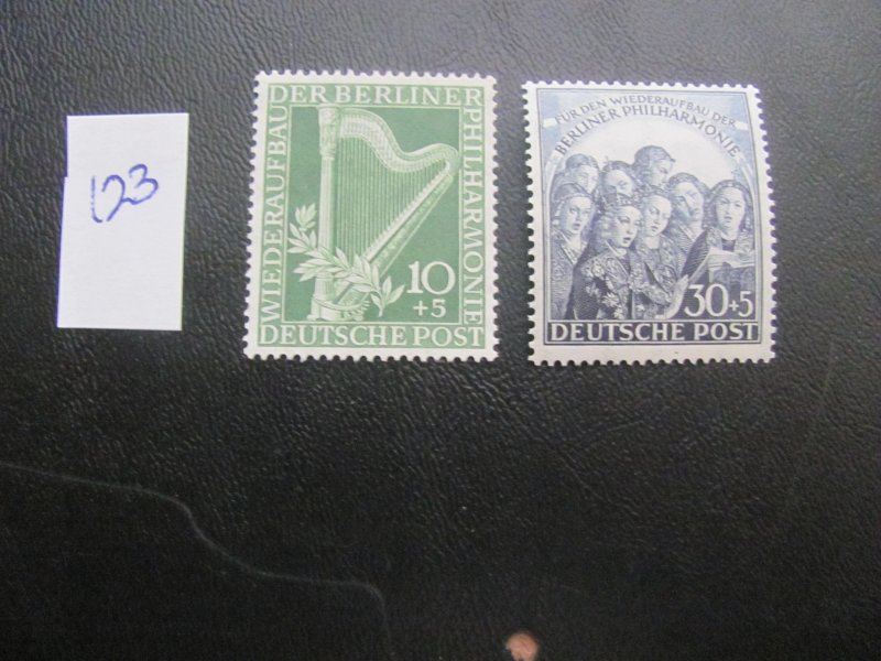 GERMANY BERLIN 1950 MNH SC 9NB4-5 SET VF $92.50 (123)