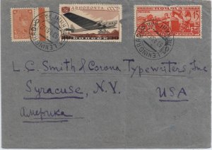 Leningrad, Russia to Syracuse, NY 1943 Airmail (53819)