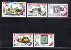 BELIZE SC# 726-30  FVF/MNH