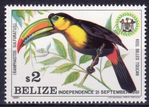 Belize 1981 Sc# 599 Keel-billed Toucan - Birds - Parrot - Single (1) MNH