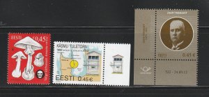 Estonia 710-712 Sets MNH Various