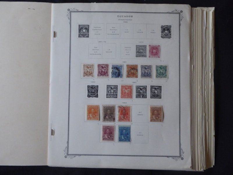 Leeward Islands 1890-1954 Mint Stamp Collection on Scott International Stamp Alb