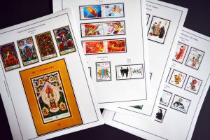 COLOR PRINTED CHINA P.R.C. 2011-2020 STAMP ALBUM  PAGES (144 illustrated pages)