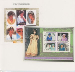 Nauru #452/483a Mint (NH) Souvenir Sheet (Queen)