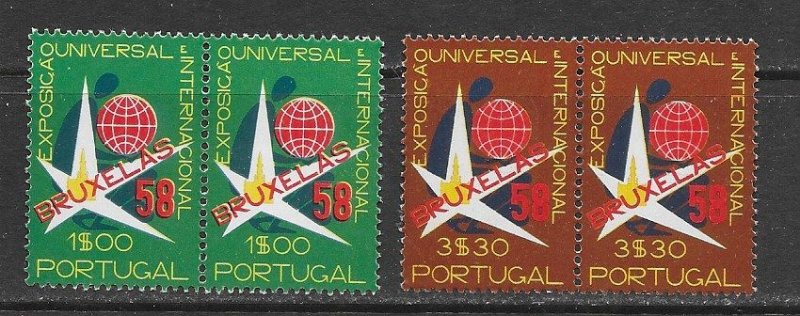 Portugal 830-1 MNH Brussel Expo cpl. set X 20 sets , vf. 2022 CV $ 39.00