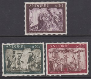 Andorra French 185-187 Art MNH VF