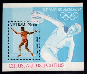 Unified Viet Nam Scott 1306 LA Olympic souvenir sheet Unused NGAI