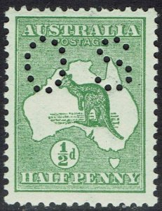 AUSTRALIA 1914 KANGAROO OS ½D MNH **
