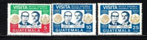 Guatemala C422-24 Hinged 1968 set