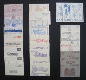 Canada Lot of 28 Diff. Booklets Cat. $100 (C2)