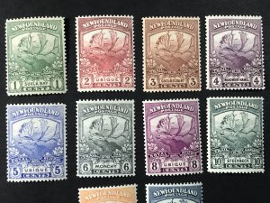 NEW FOUNDLAND # 115-126-MINT/HINGED------COMPLETE SET------1919(LOT#2)