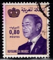 Morocco - #518 King hassan II - Used