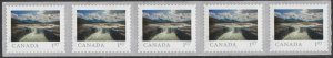 Canada 3220 Far & Wide Carcajou Falls $1.07 coil strip 5 MNH 2020