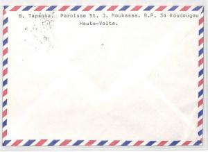 CA294 1976 Haute Volta MOUKASSA *Koudougou* Airmail Cover MISSIONARY VEHICLES