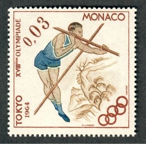 Monaco #594 Mint Hinged single