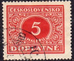 Czechoslovakia J58 - Used - 5h Numeral (1928)