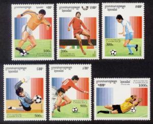 Cambodia Sc# 1497-502 MNH World Cup Soccer Championships