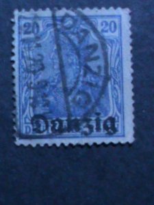​DAMZIG 1920-SC#4-OVER PRINT FANCY CANCEL-103 YEARS OLD WE SHIP TO WORLDWIDE
