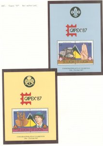 St. Lucia #823-824 Mint (NH) Souvenir Sheet