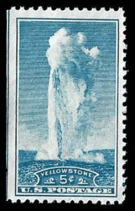 PCBstamps   US # 744 5c Yellowstone, MNH, (16)