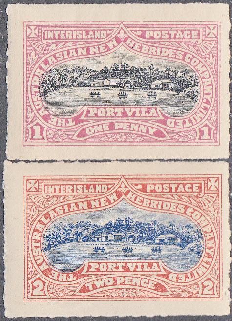 The Australian New Hebrides Company Ltd. - Locals 2 Val. MH