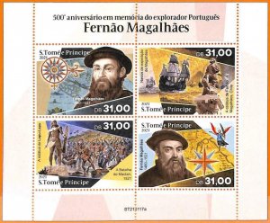 A6683 - SAO TOME & PRINCE, Error, 2021, MISSPERF MINIATURE S: Magellan,...-