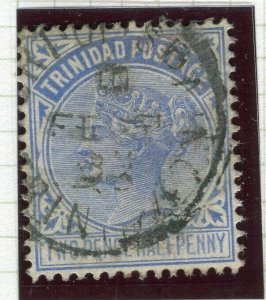 TRINIDAD; 1883-94 early classic QV fine used Shade of 2.5d. value