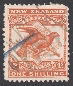 New Zealand Sc# 118 Used (a) 1902-1907 1sh Kiwi