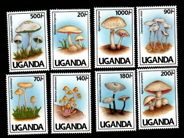 Uganda # 938-945 Mint NH Mushrooms!