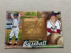Sport. Baseball 2023 year 6 blocks Foil. Bronze perforated  NEW MNH**
