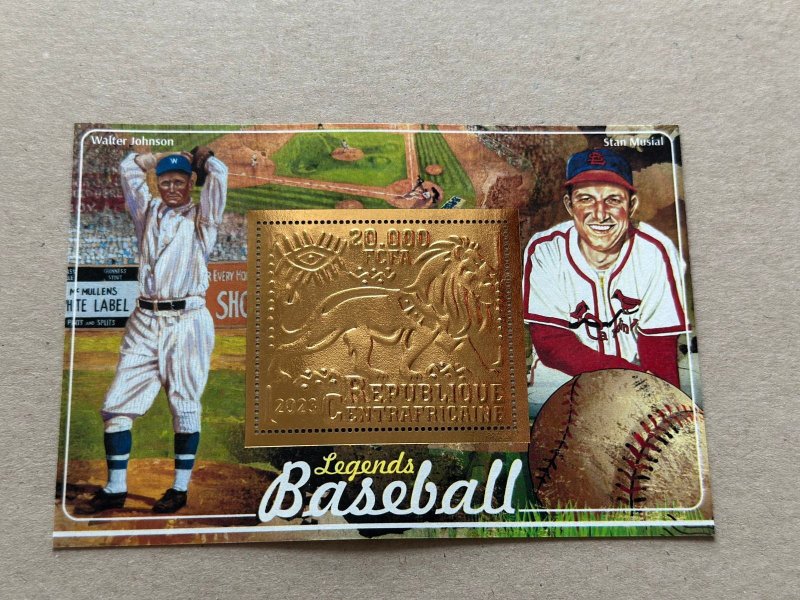 Sport. Baseball 2023 year 6 blocks Foil. Bronze perforated  NEW MNH**