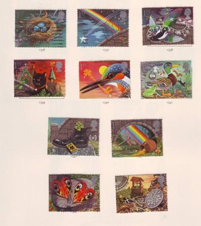 Great Britain Sc 1350-9 1991 Greetings Good Luck stamps used