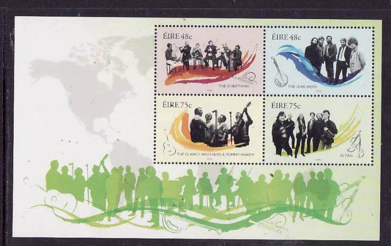 Ireland-Sc#1694b-unused NH sheet-Traditional Irish Music Groups-2006-