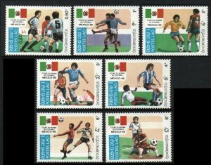 1985 Laos 813-819 1986 FIFA World Cup in Mexico 9,00 €